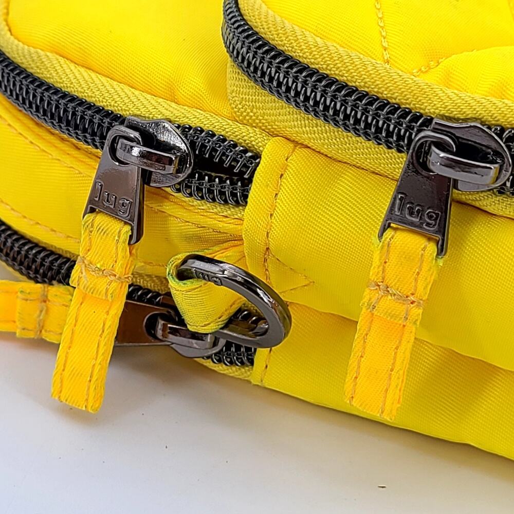 Lug Skeeter Crossbody Bag Yellow Zip Top Adjustable Convertible Purse RFID - Picture 10 of 10